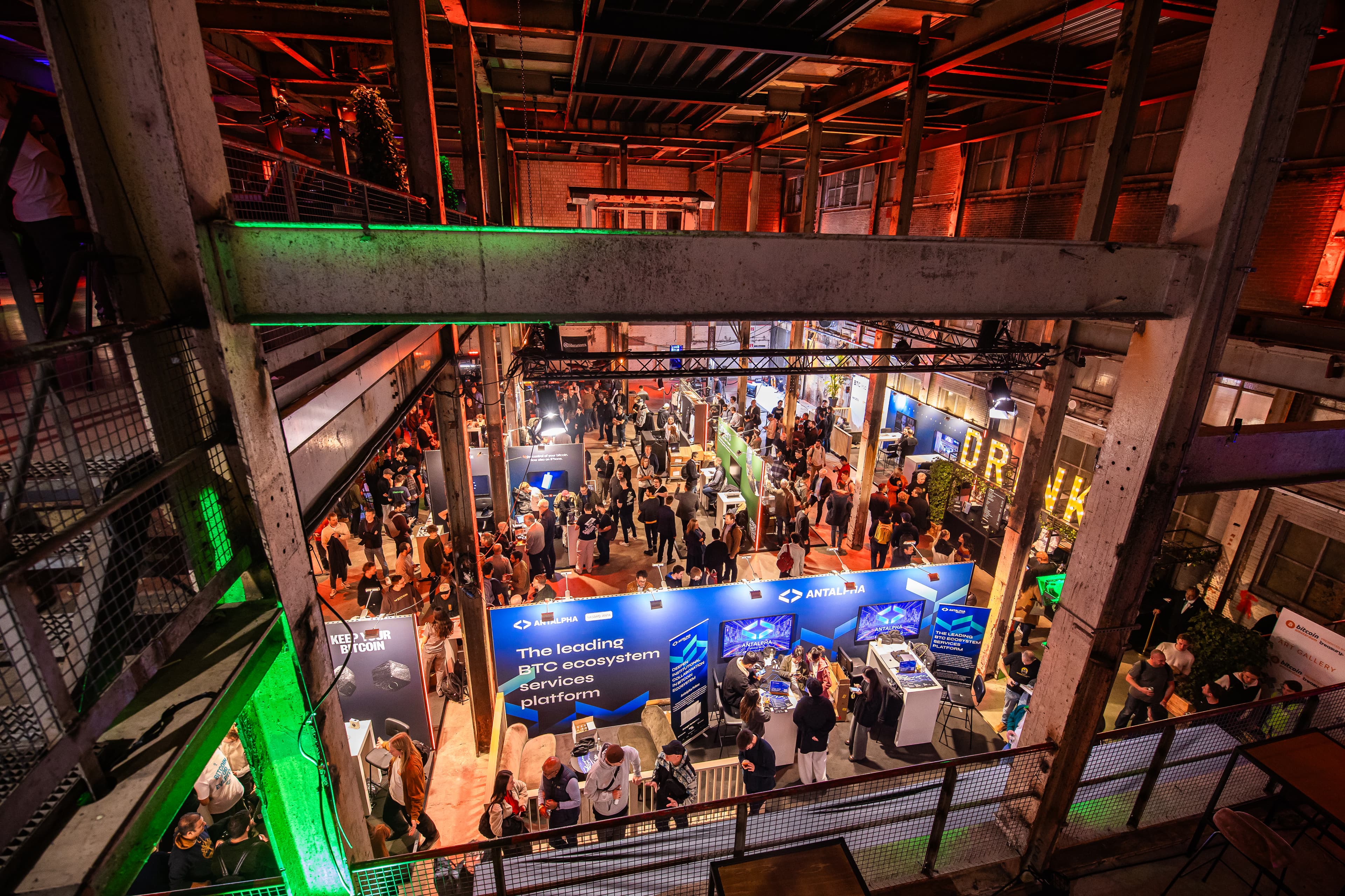 Attendees networking at Bitcoin Amsterdam