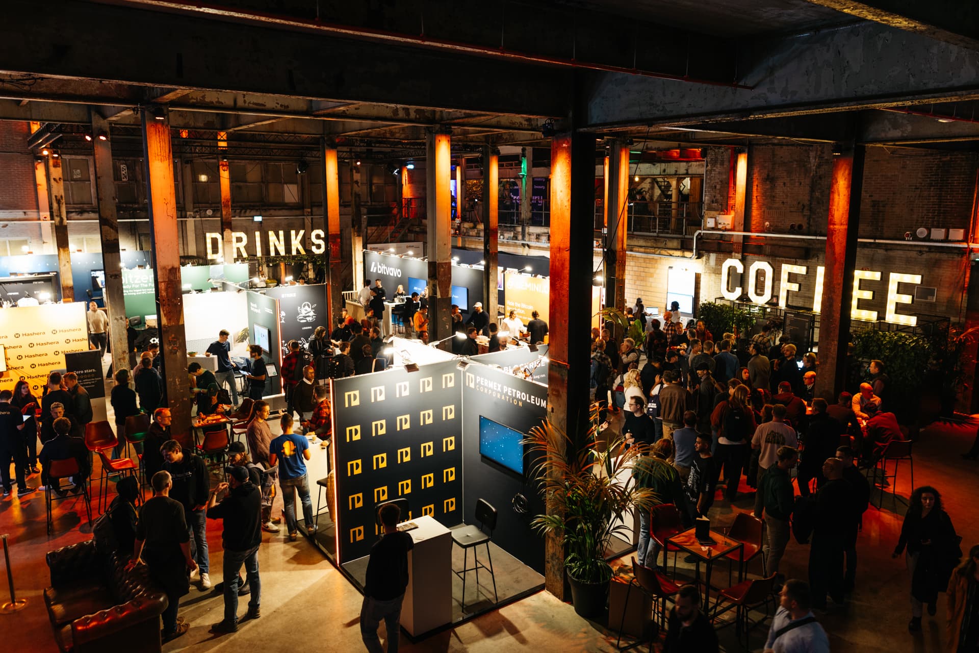Bitcoin Amsterdam expo floor